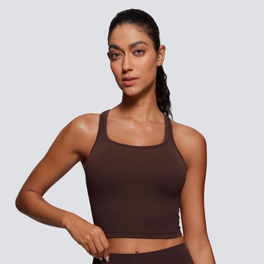 CRZ Yoga Workout Set Brown